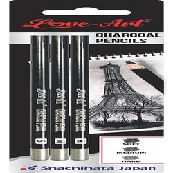 Artline Charcol Pencil Set of 3